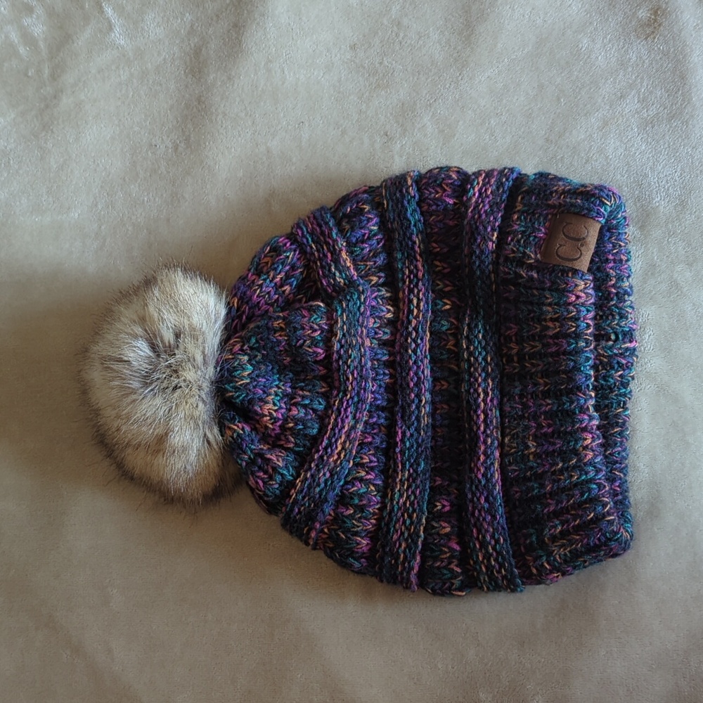 C.C Beanie With Pom Pom